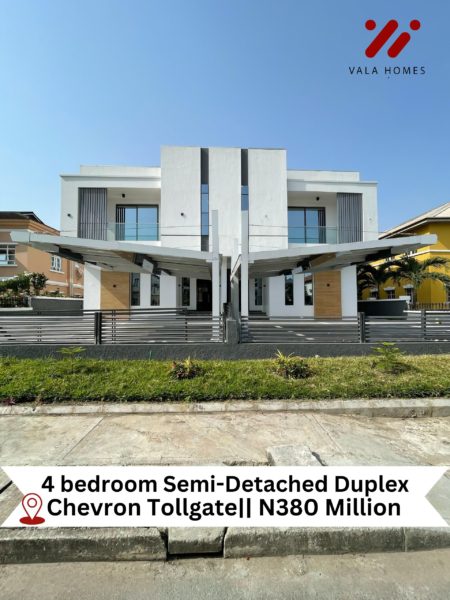 4 Bedroom Semi Detached Duplex - Vala Homes