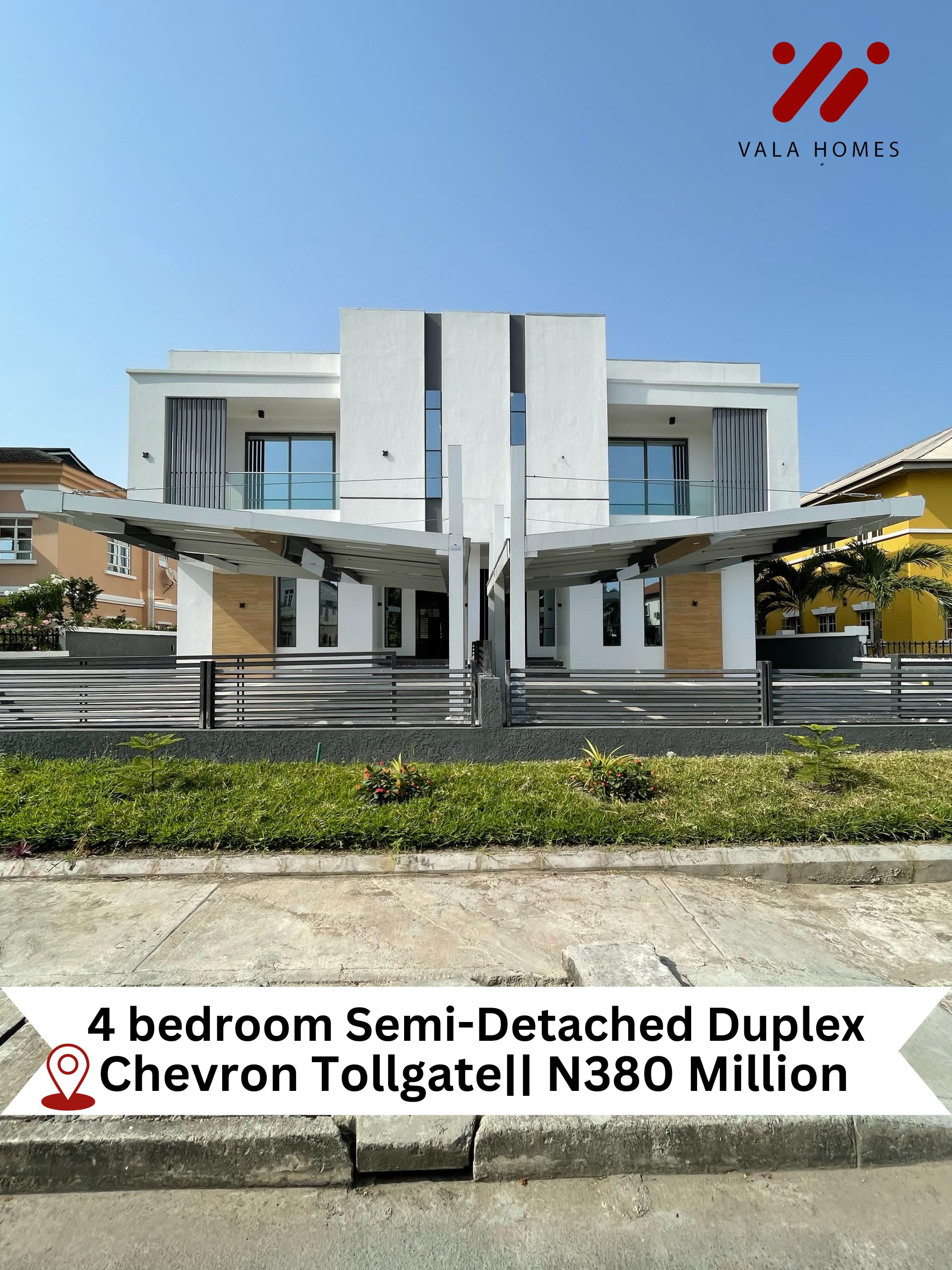 4 Bedroom Semi Detached Duplex - Vala Homes